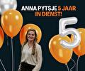 5 JAAR IN DIENST!